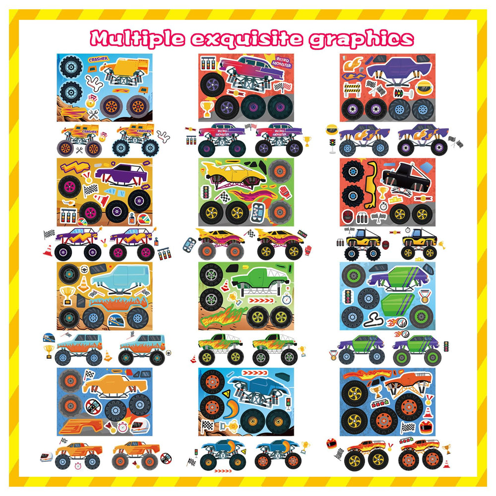DUJAA Monster Truck designs include mirrors for notebooks and scrapbooks.