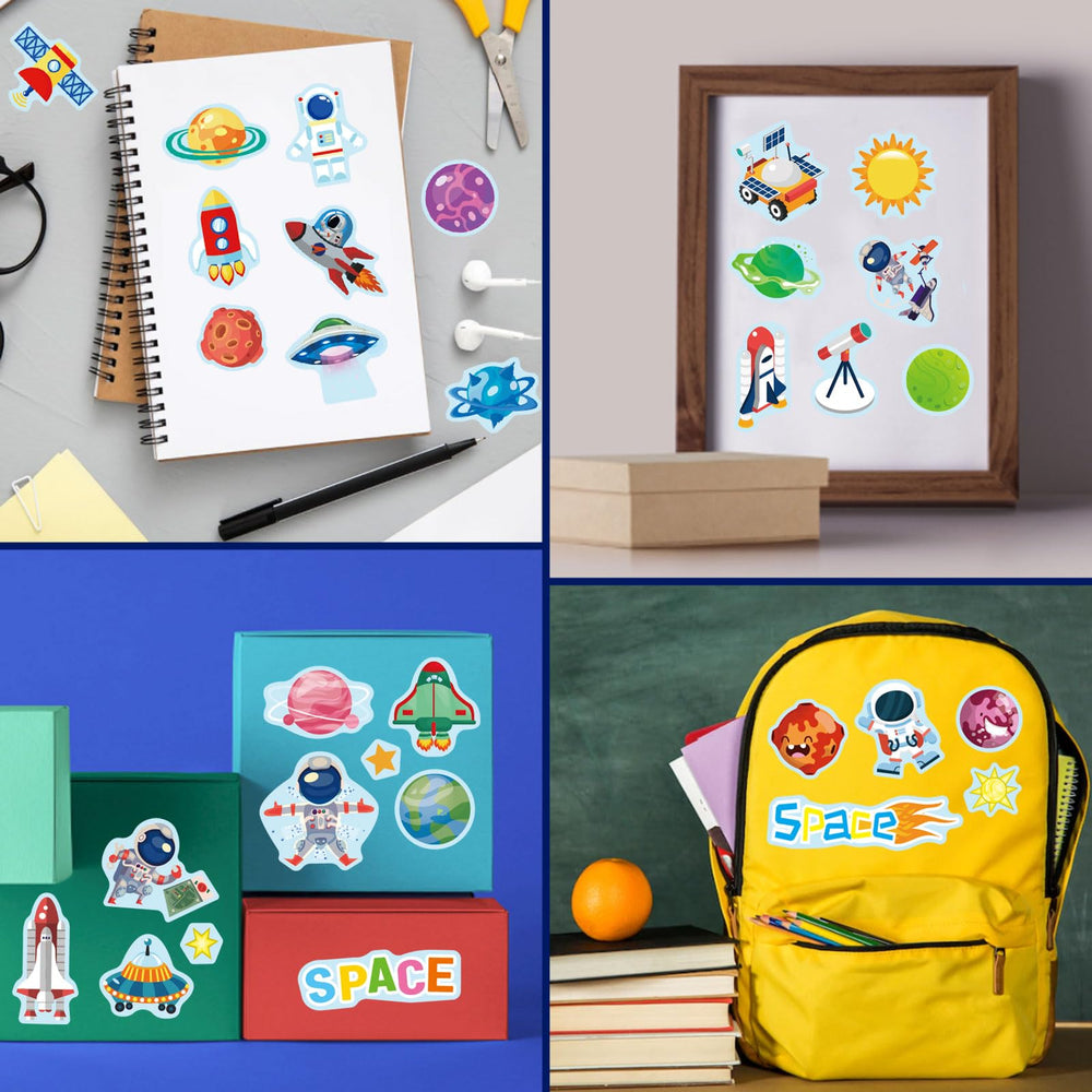 DUJAA space sticker set moon and earth to brighten walls.