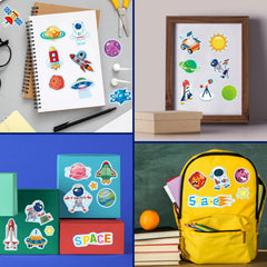 DUJAA space sticker set moon and earth to brighten walls.