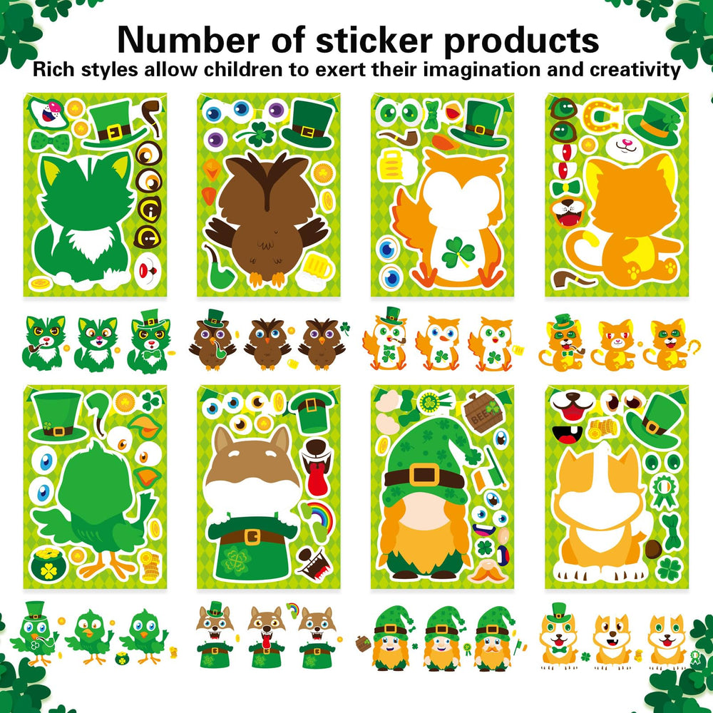DUJAA party favors kit enables fun St Patrick's Day activities for kids.