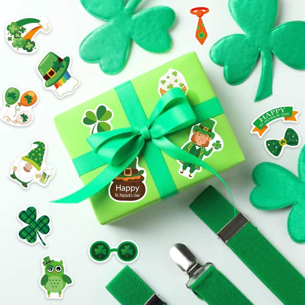 DUJAA St. Patrick's stickers happy St. Patrick's Day theme for celebrations.