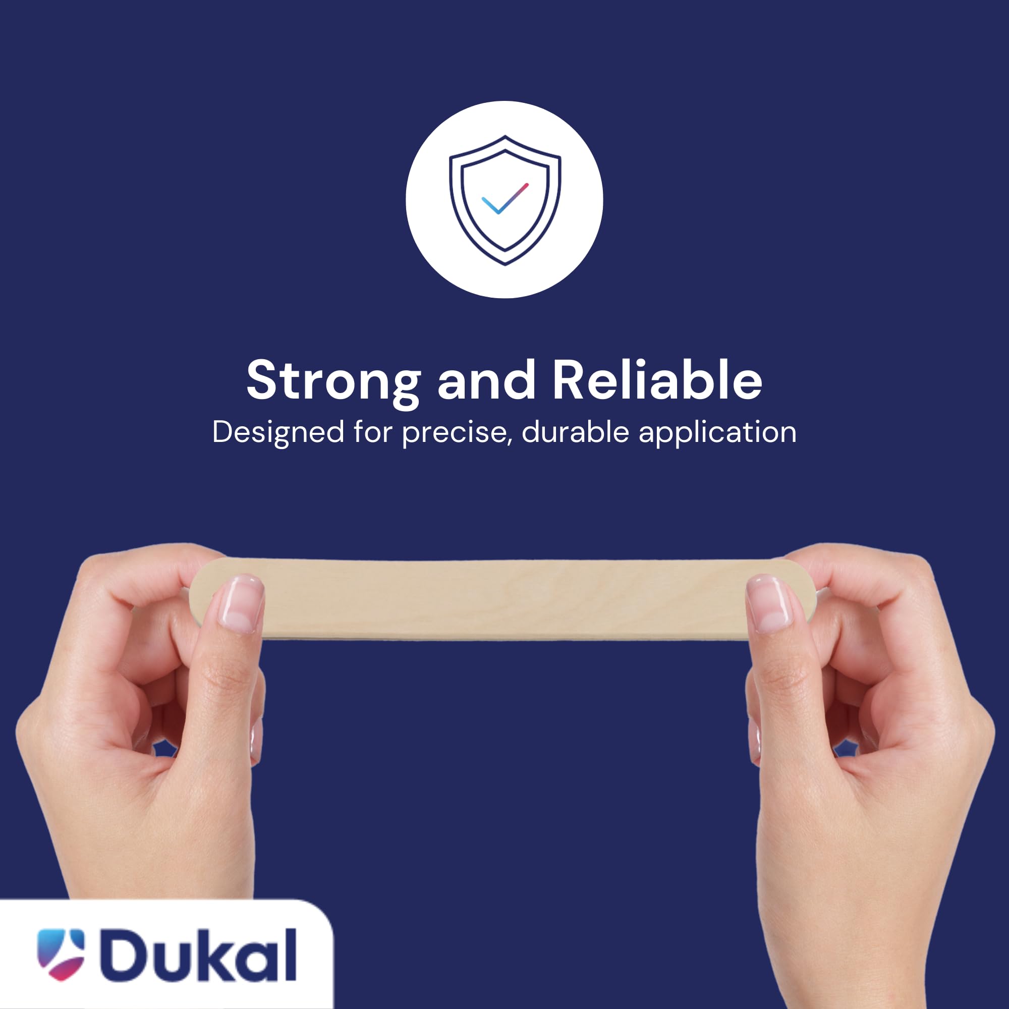 Dukal professional-grade wooden wax stick designed for sensitive areas.