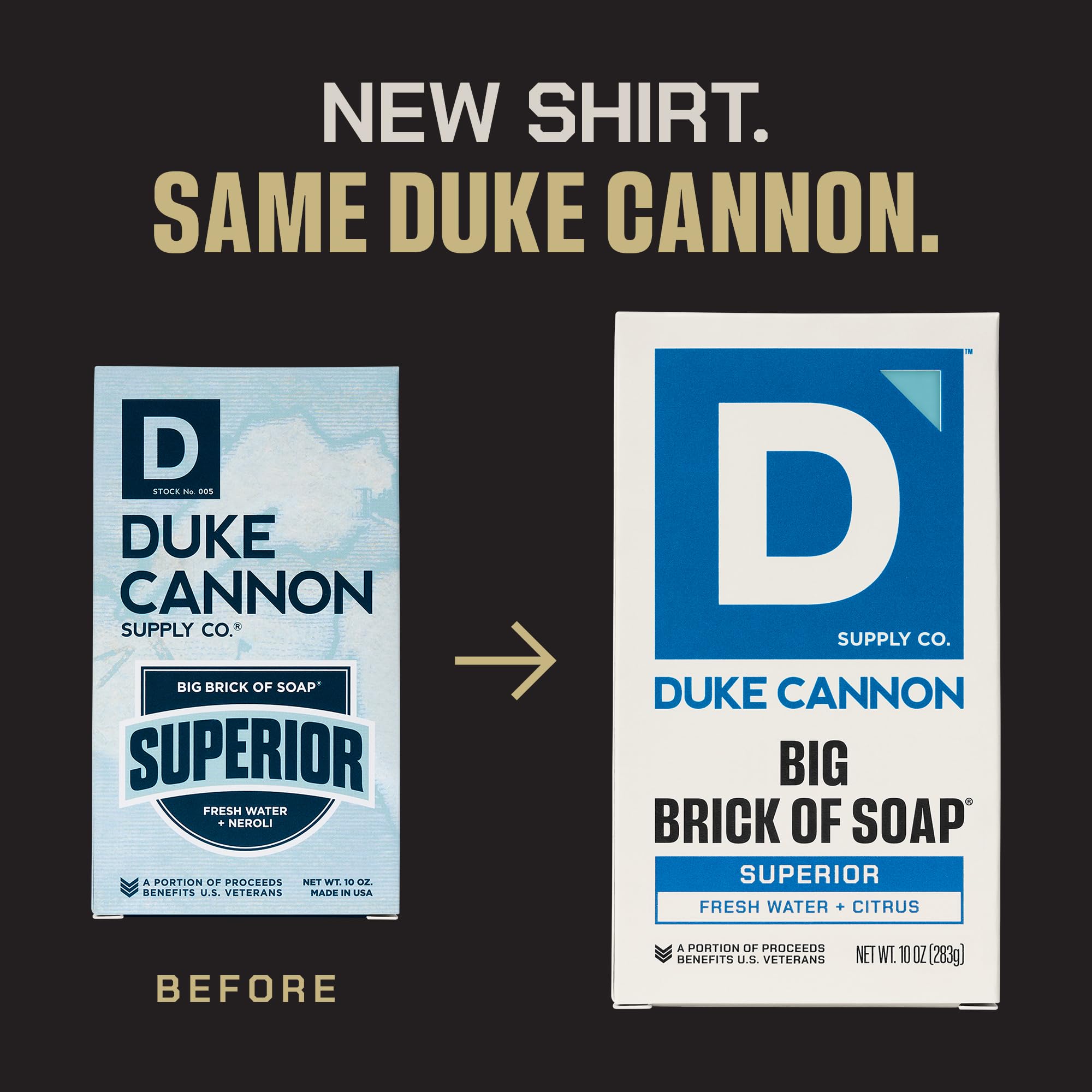 Duke Cannon 10-oz bar soap close-up shows rich lather and durability.
