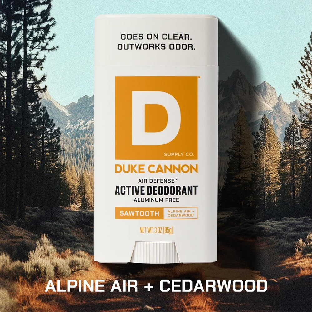 Duke Cannon aloe vera and vitamin E soothe underarm skin.