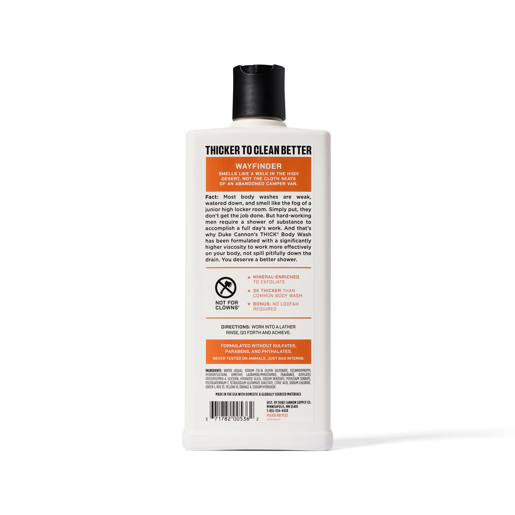 Duke Cannon athlete using wash after gym session.