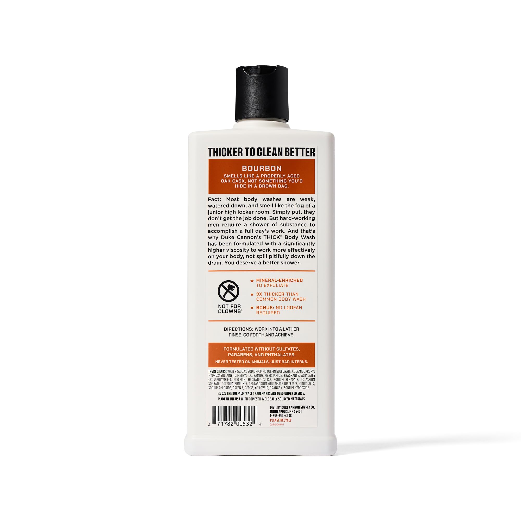 Duke Cannon Bourbon Body Wash athletic gear nearby, great for athletes.