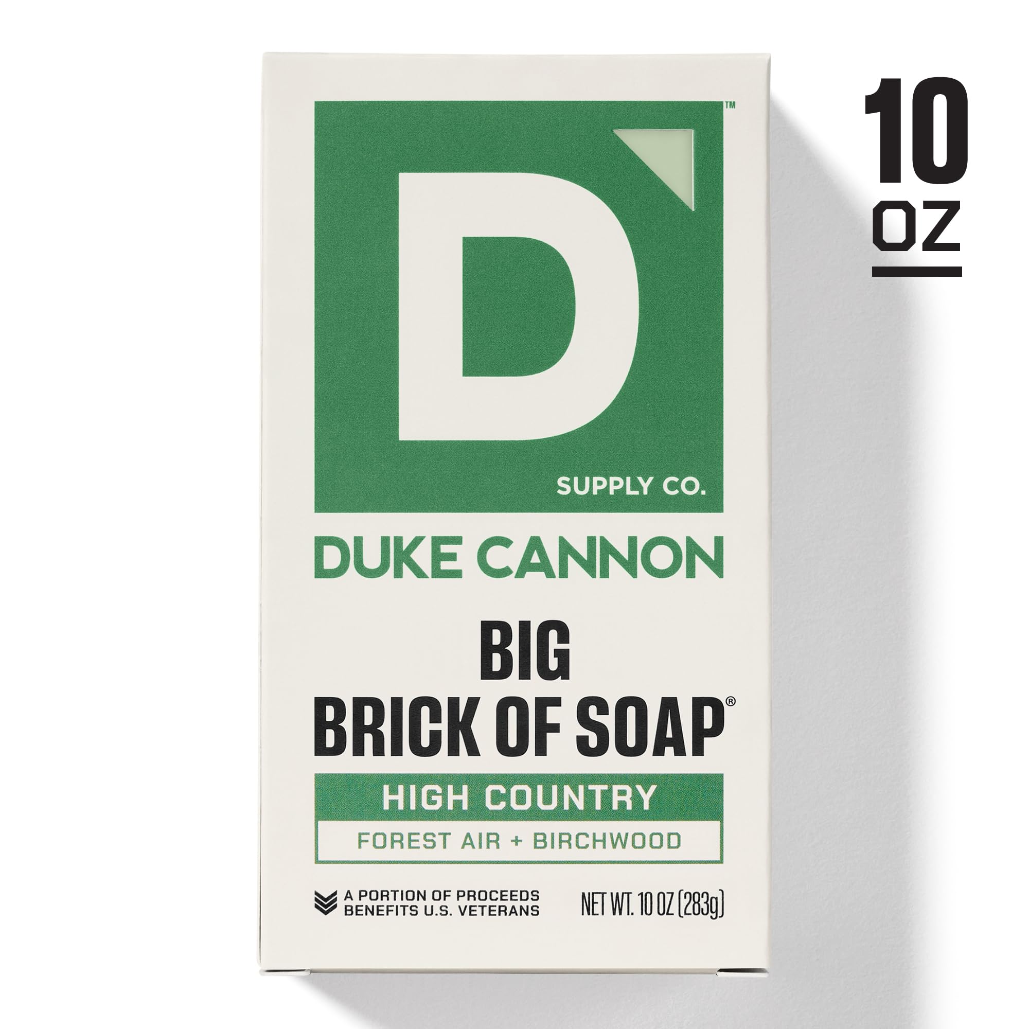 Duke Cannon Forest Air Birchwood packaging arrangement suggesting outdoor freshness.