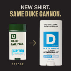 Duke Cannon Fresh Water + Citrus packaging highlights a refreshing scent profile.