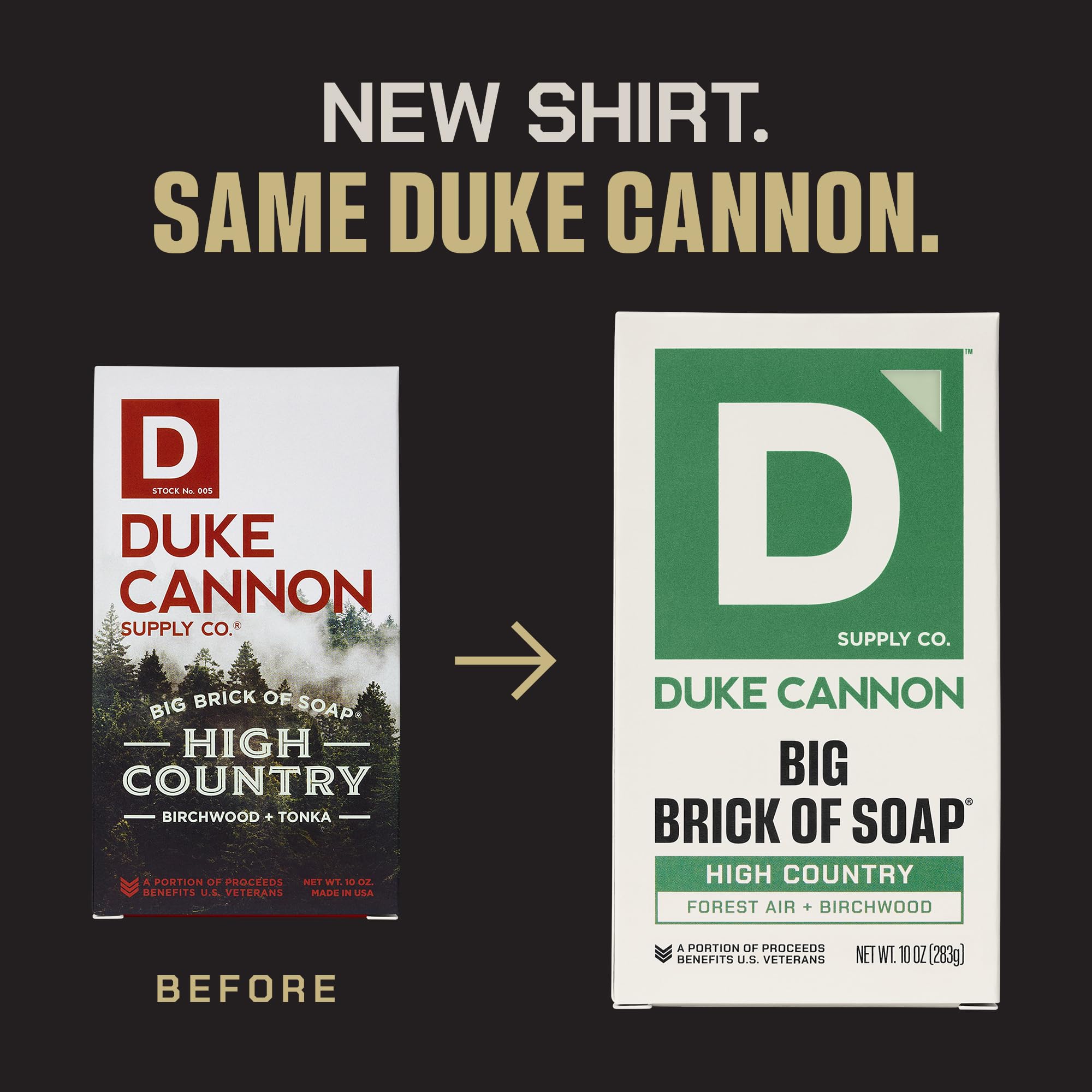 Duke Cannon High Country big brick bar lather close-up showing creamy suds.