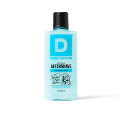 Duke Cannon Ice Cold Balm bottle showing cooling relief after shaving