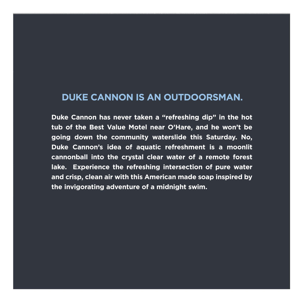 Duke Cannon men's skin care bar suitable for daily grooming routines.