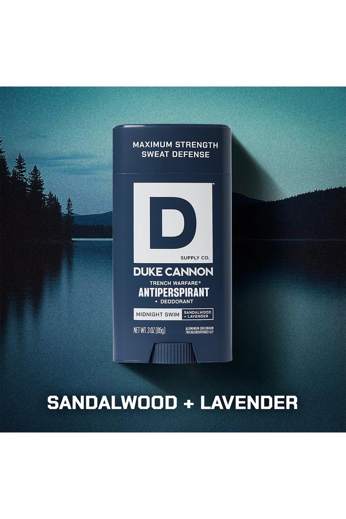 Duke Cannon Midnight Swim skin soothing formula with aloe vera