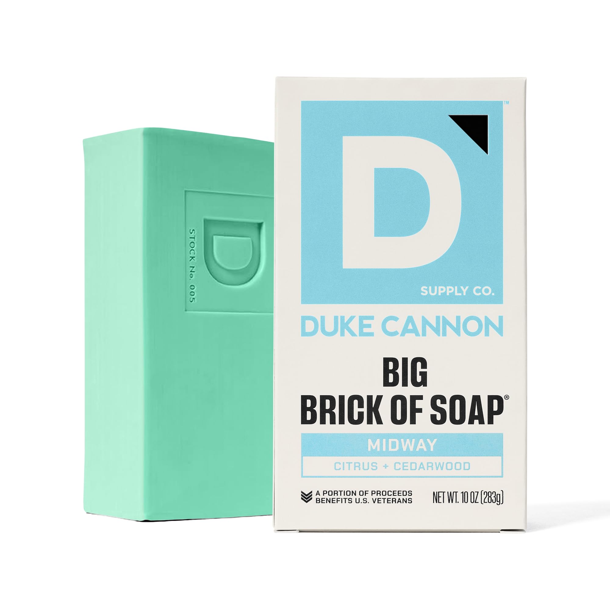Duke Cannon Midway bar soap in shower use for quick refresh.