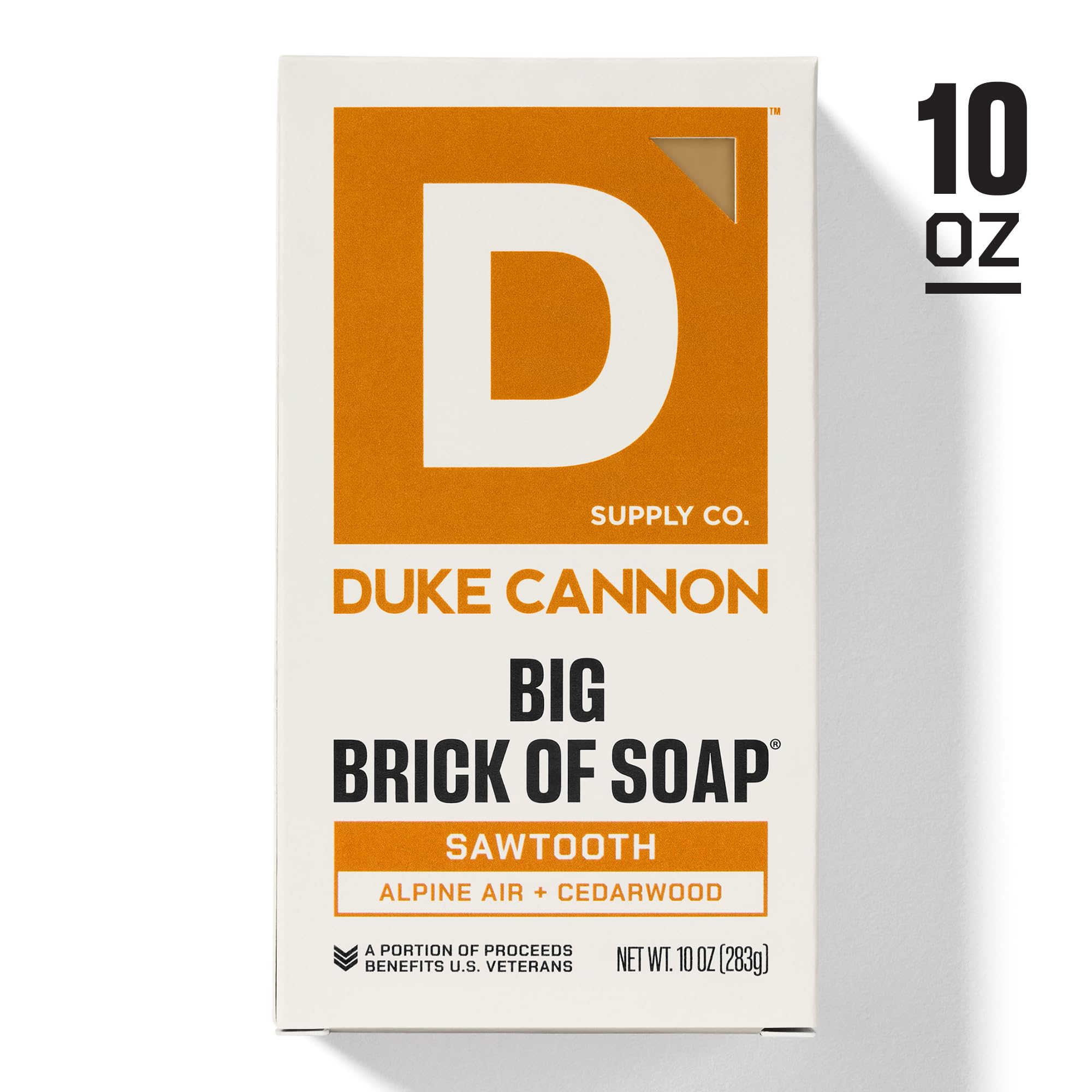 Duke Cannon Sawtooth bar soap woodsy fragrance for invigorating mornings