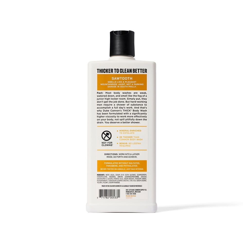 Mineral-enriched particles visible in Duke Cannon Sawtooth Thick formula