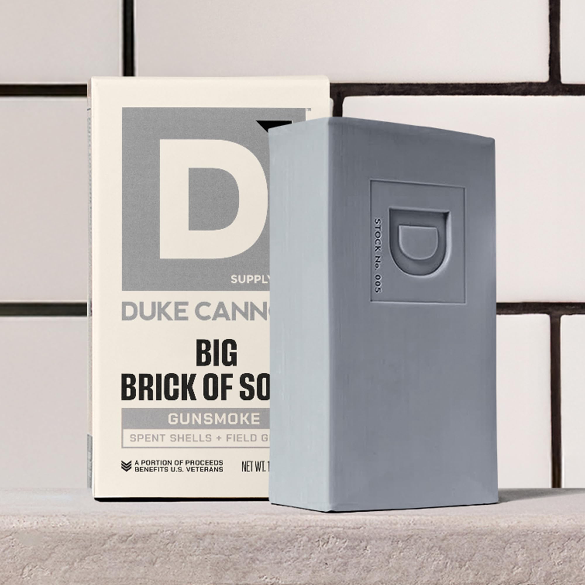 Duke Cannon bar lathering in the shower for a quick clean.
