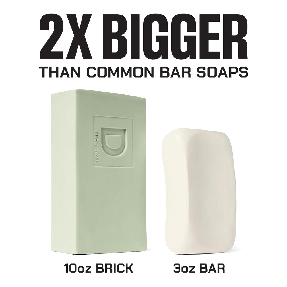 Duke Cannon soap texture close-up demonstrates durability and quality.