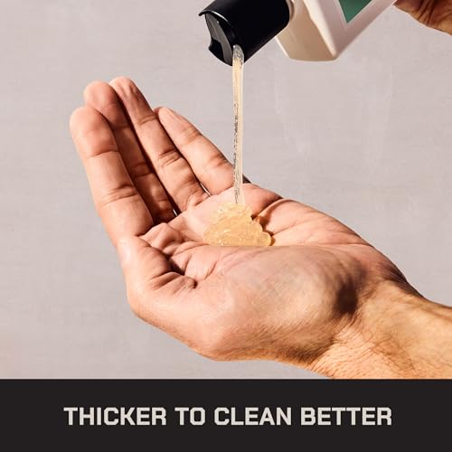 Duke Cannon Thick Tropic Drift in use while rinsing for residue-free, hydrated skin.