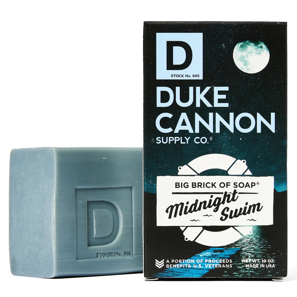 Duke Cannon three-pack packaging highlights value for gifting and home use.