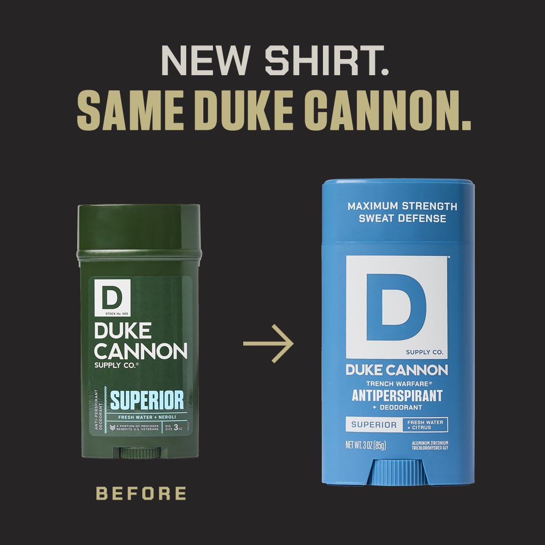 Duke Cannon Trench Warfare aluminum-based formula delivers dependable protection