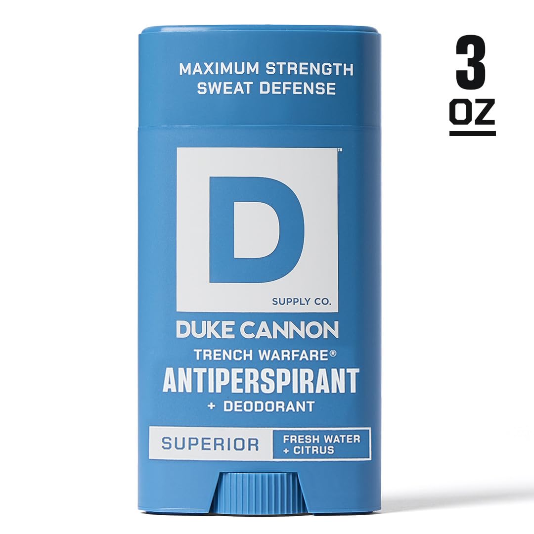 Duke Cannon Trench Warfare stick partially opened for quick refresh