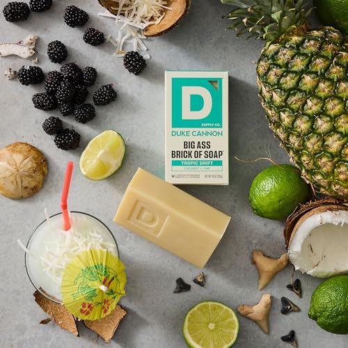 Gift-ready Tropic Drift packaging, ideal for a masculine grooming gift.