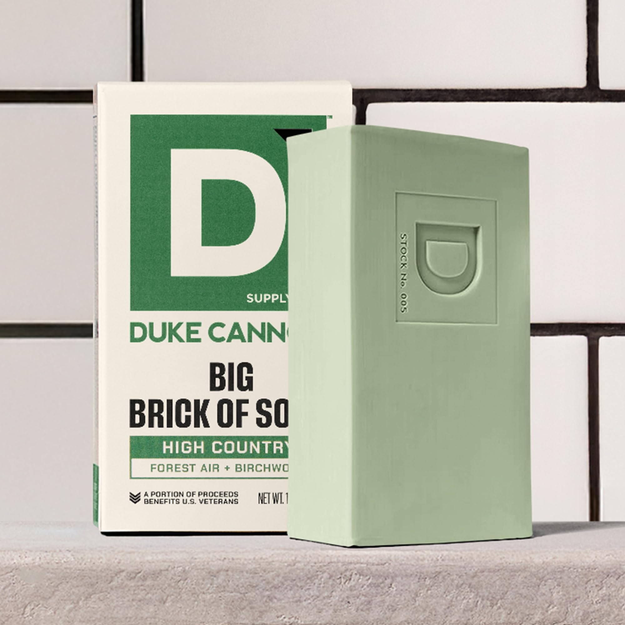 Duke Cannon USA-made label emphasizing American craftsmanship.
