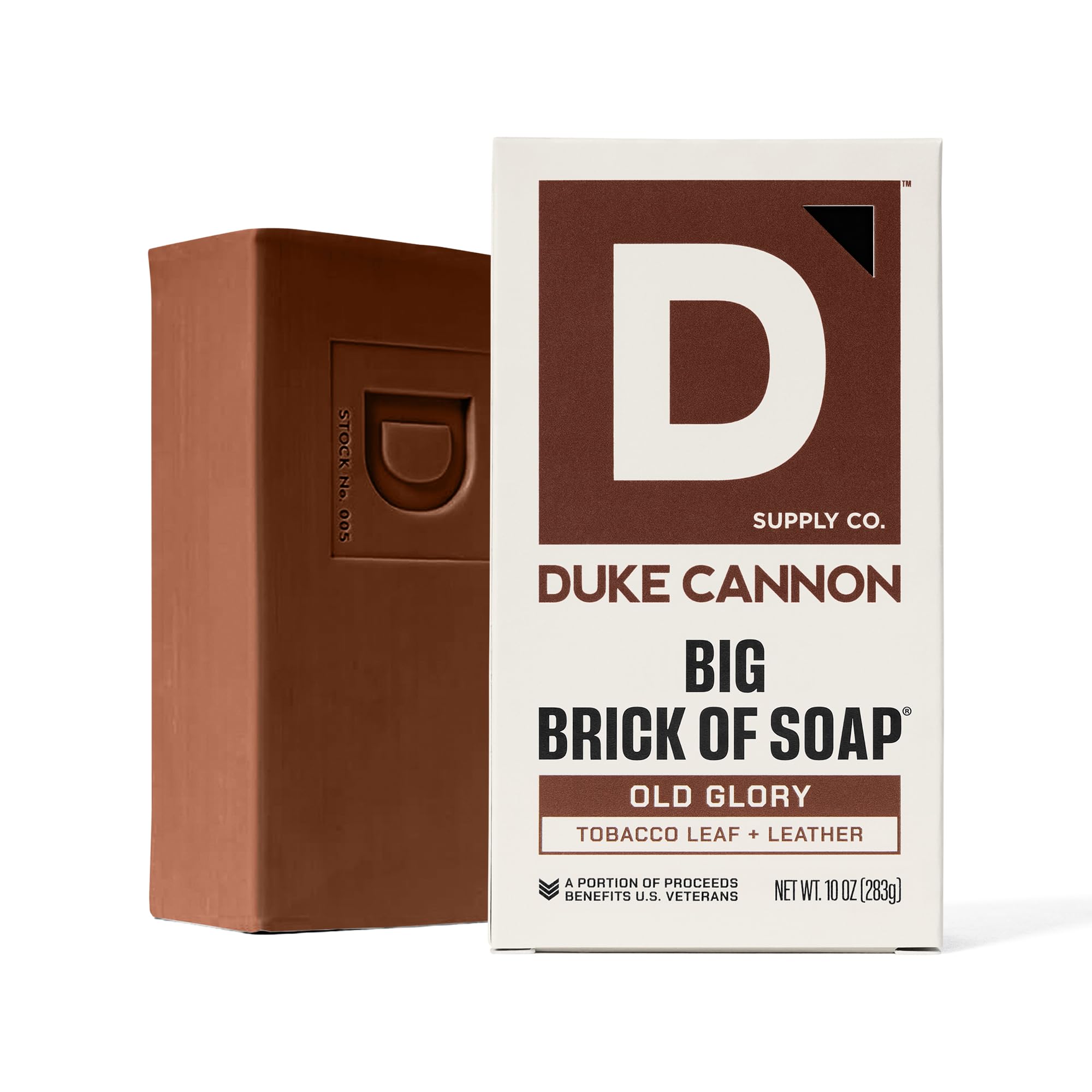 Proceeds from Old Glory support U.S. veterans, reflecting Duke Cannon's values.