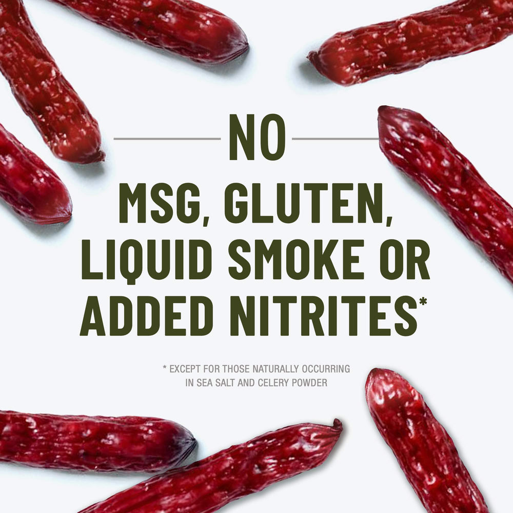 Duke's pork hatch green chile shorty sausages, gluten-free protein-rich snack option