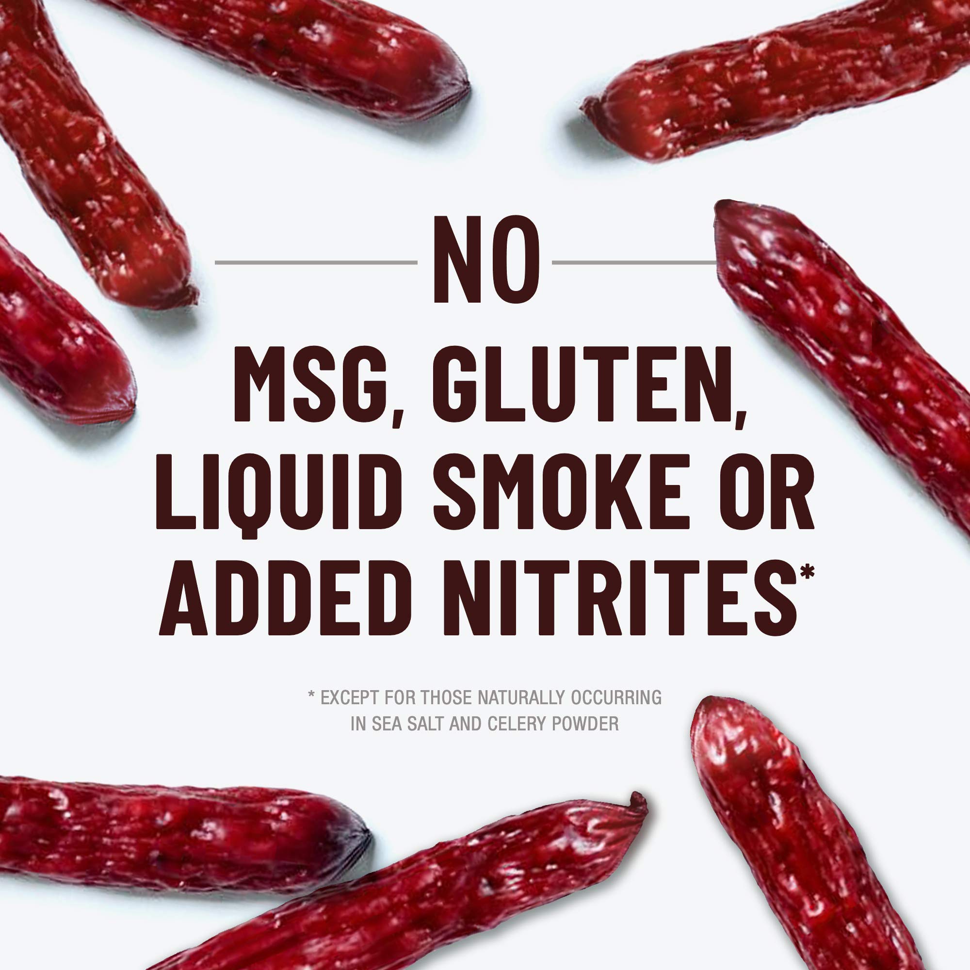 Duke's Shorty Sausages smoked with cherry and hickory for rich flavor.