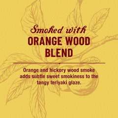 Duke's smoked pork over hickory and orangewood creates rich, smoky finish.