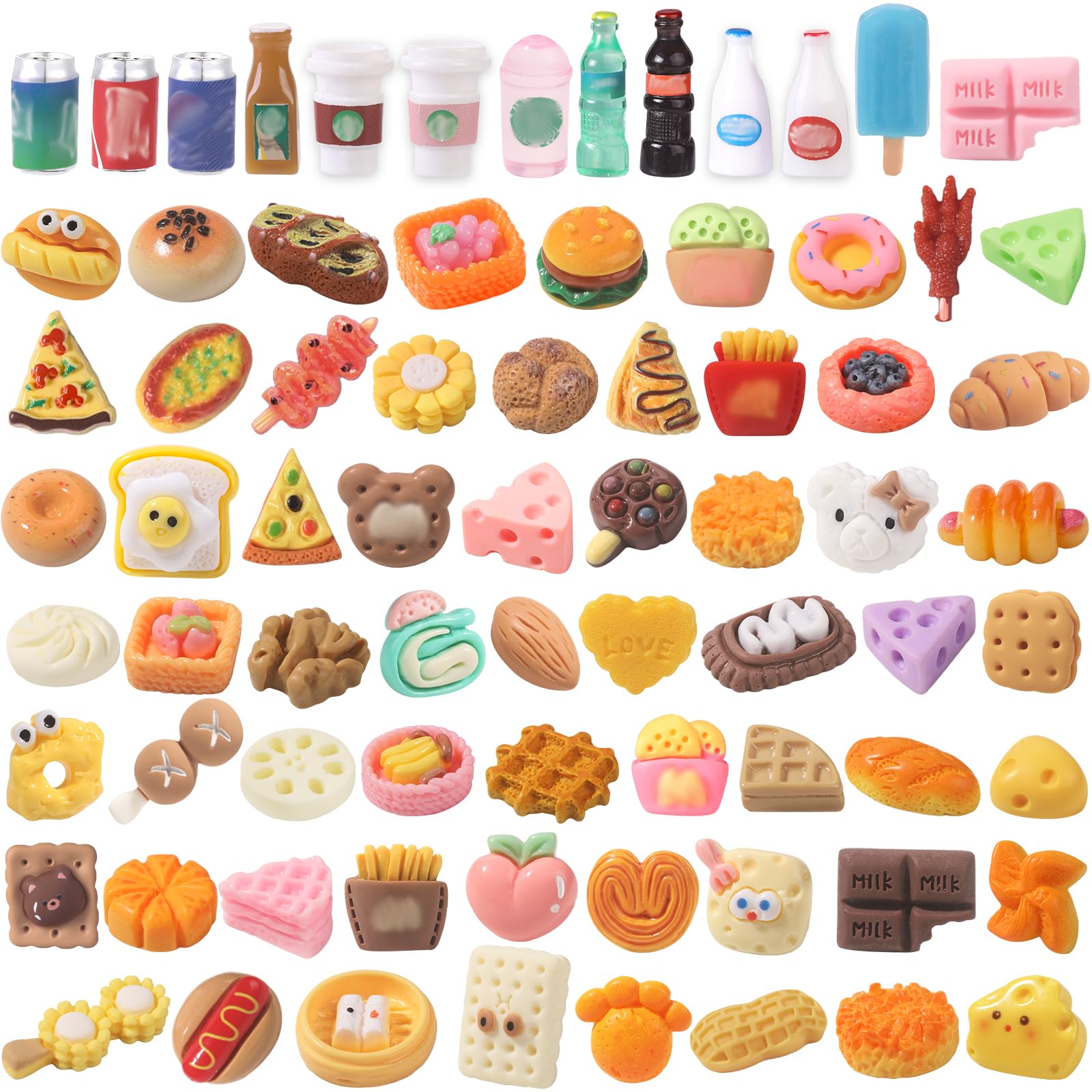 DULEFUN burger mini figure for dollhouses and imaginative pretend meals