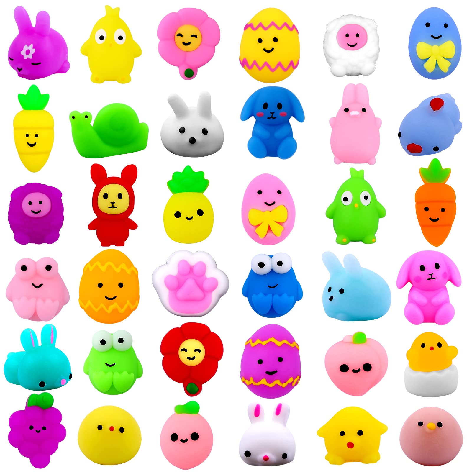 DULEFUN Easter Mochi Bunny squishy toy for tactile play and Easter fun.