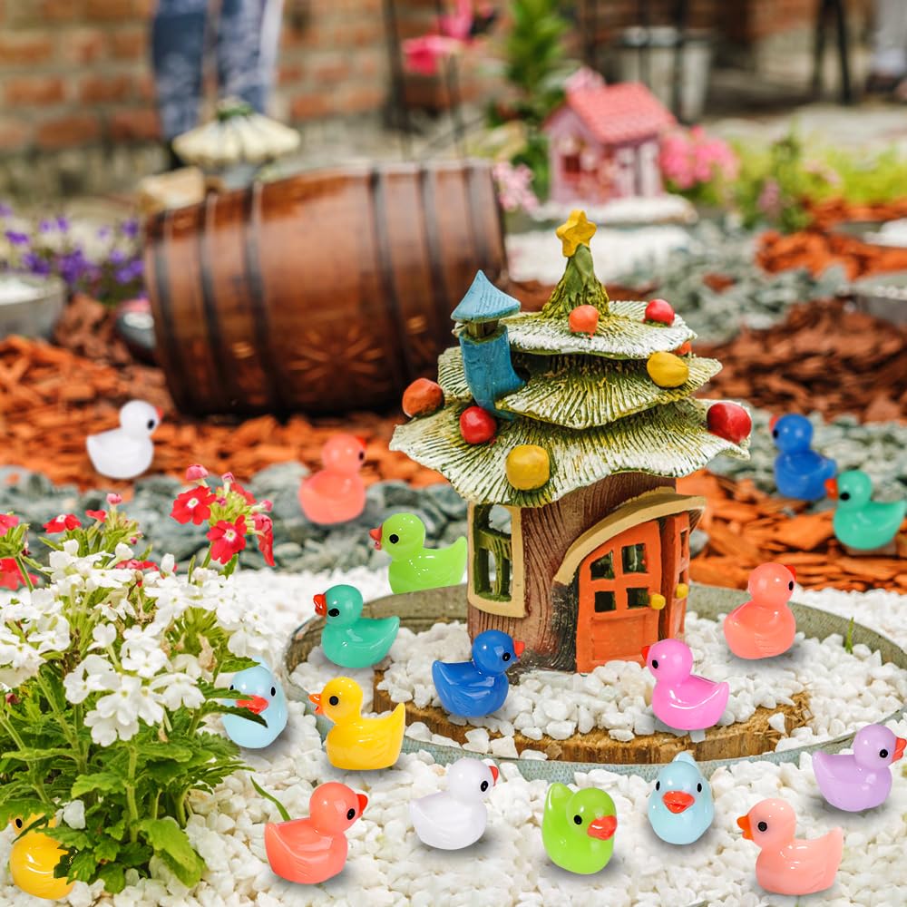Miniature DULEFUN ducks for DIY crafts and creative displays