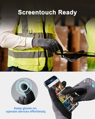 Touchscreen fingertips allow smartphone use without removing gloves.