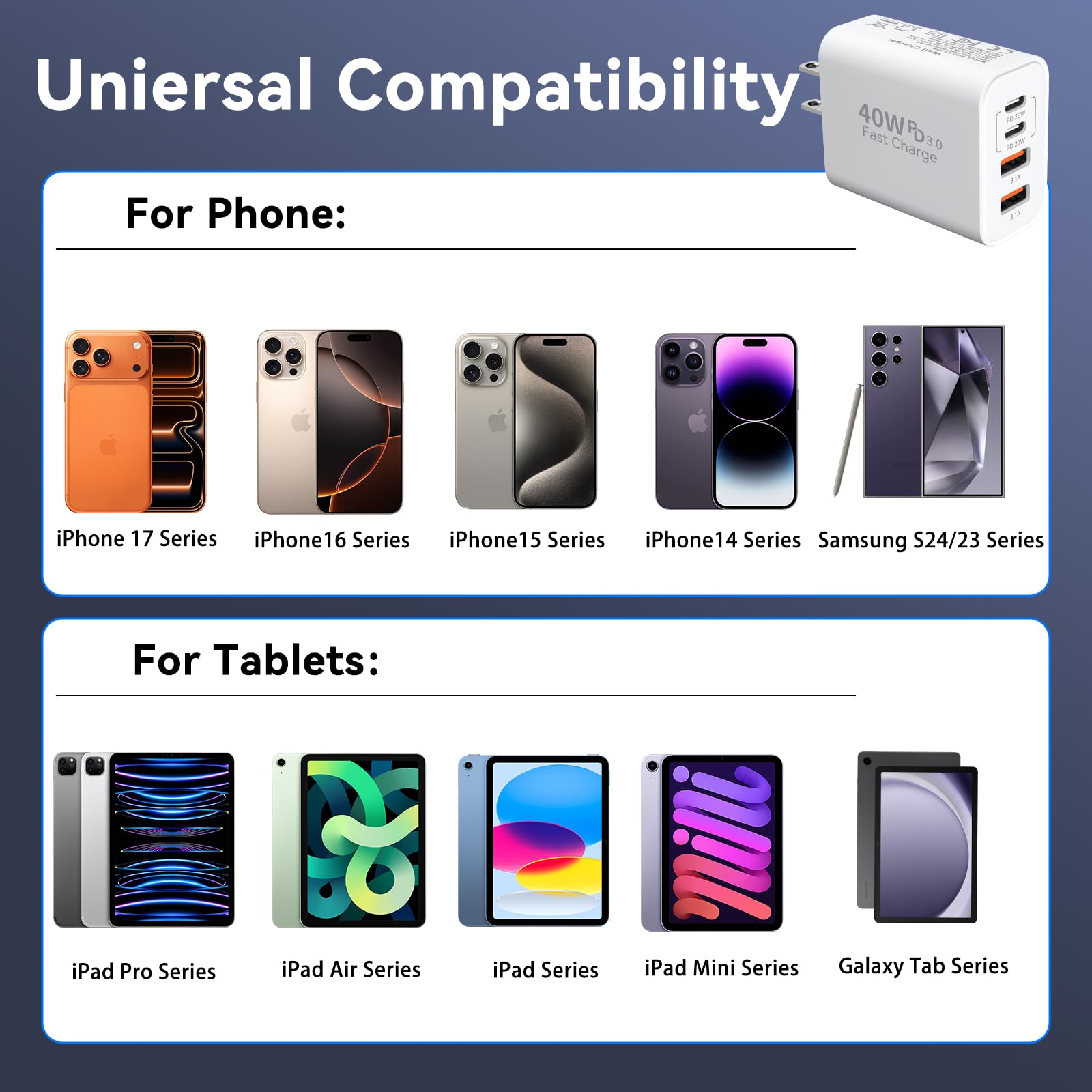 Duloch compact wall charger design fits in small spaces