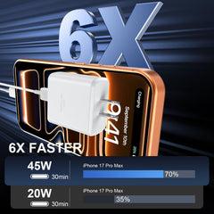 Duloch charger compatible with iPhone 17/16 line for fast, flexible charging.