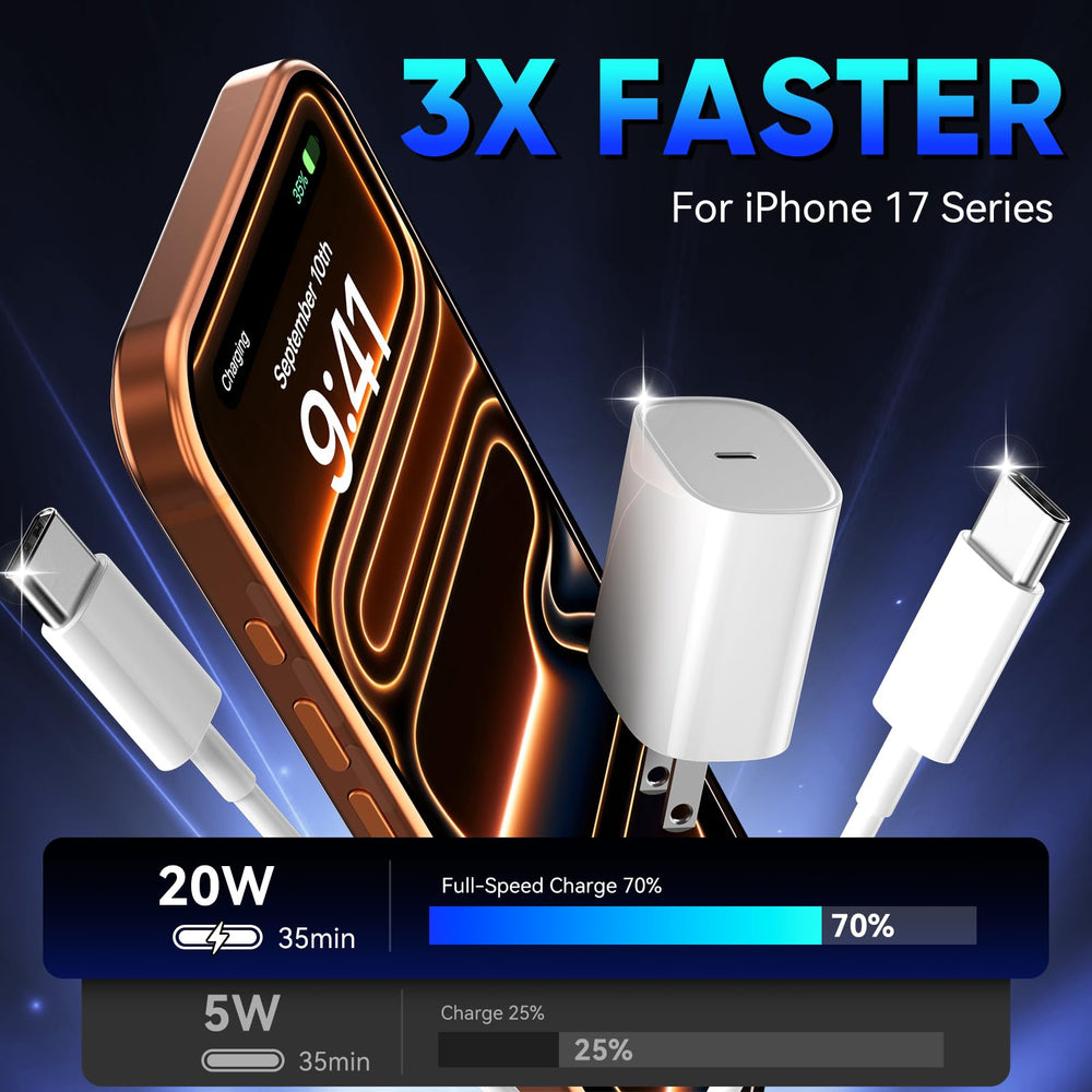 Duloch two-pack 20W chargers for home or travel.