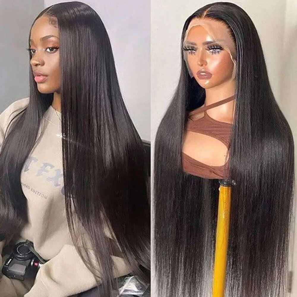 DULOVE lace front wig 13x4 straight 24 inch—natural look, easy wear