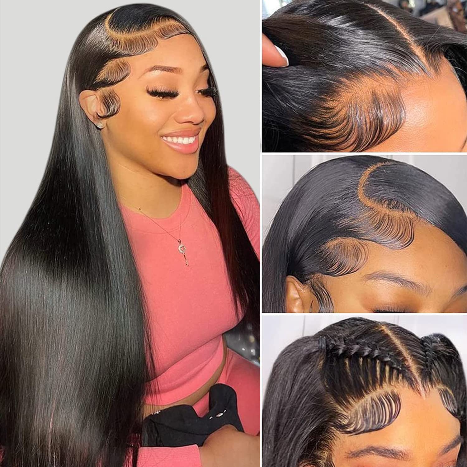 DULOVE pre-plucked natural hairline with baby hair enhances realism
