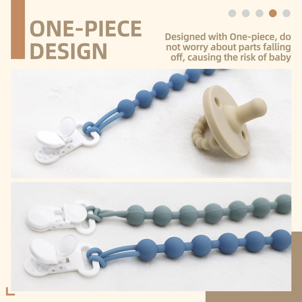 Duludulu off-white silicone clip demonstrates gentle touch and versatile unisex style