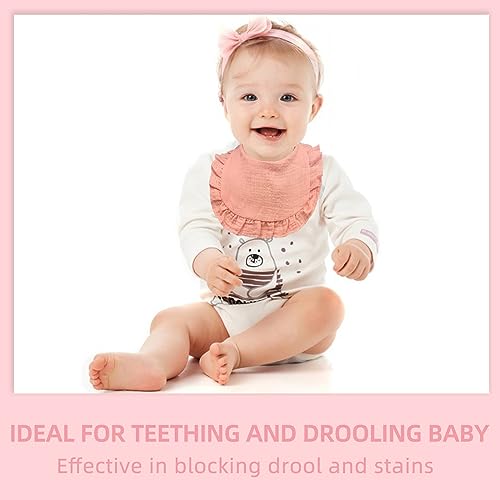 duludulu Baby Muslin Bibs bandana style adds versatile outfits.