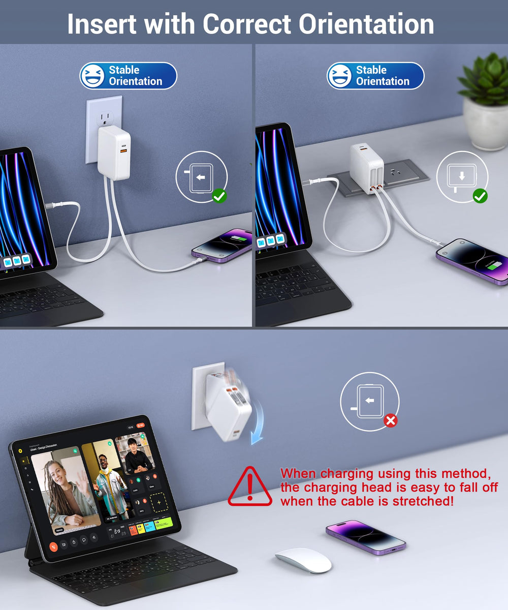 Dulums compact foldable wall plug fits in small bags.