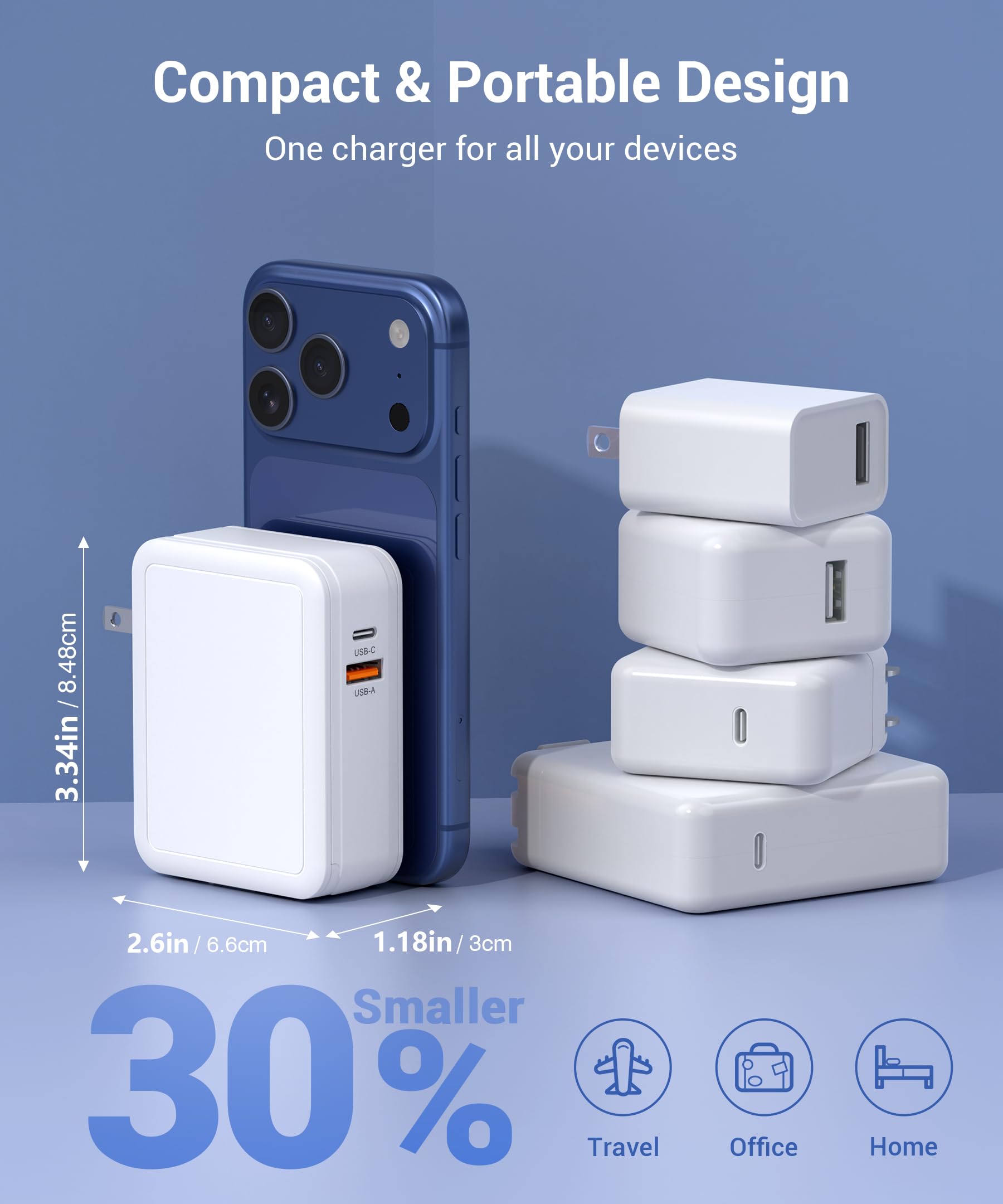 Dulums four-port USB charger handles multiple devices at once.