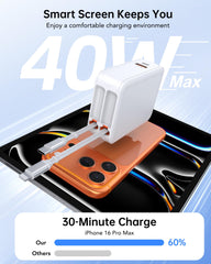 Dulums compact foldable plug design saves space in bags and prevents scratches