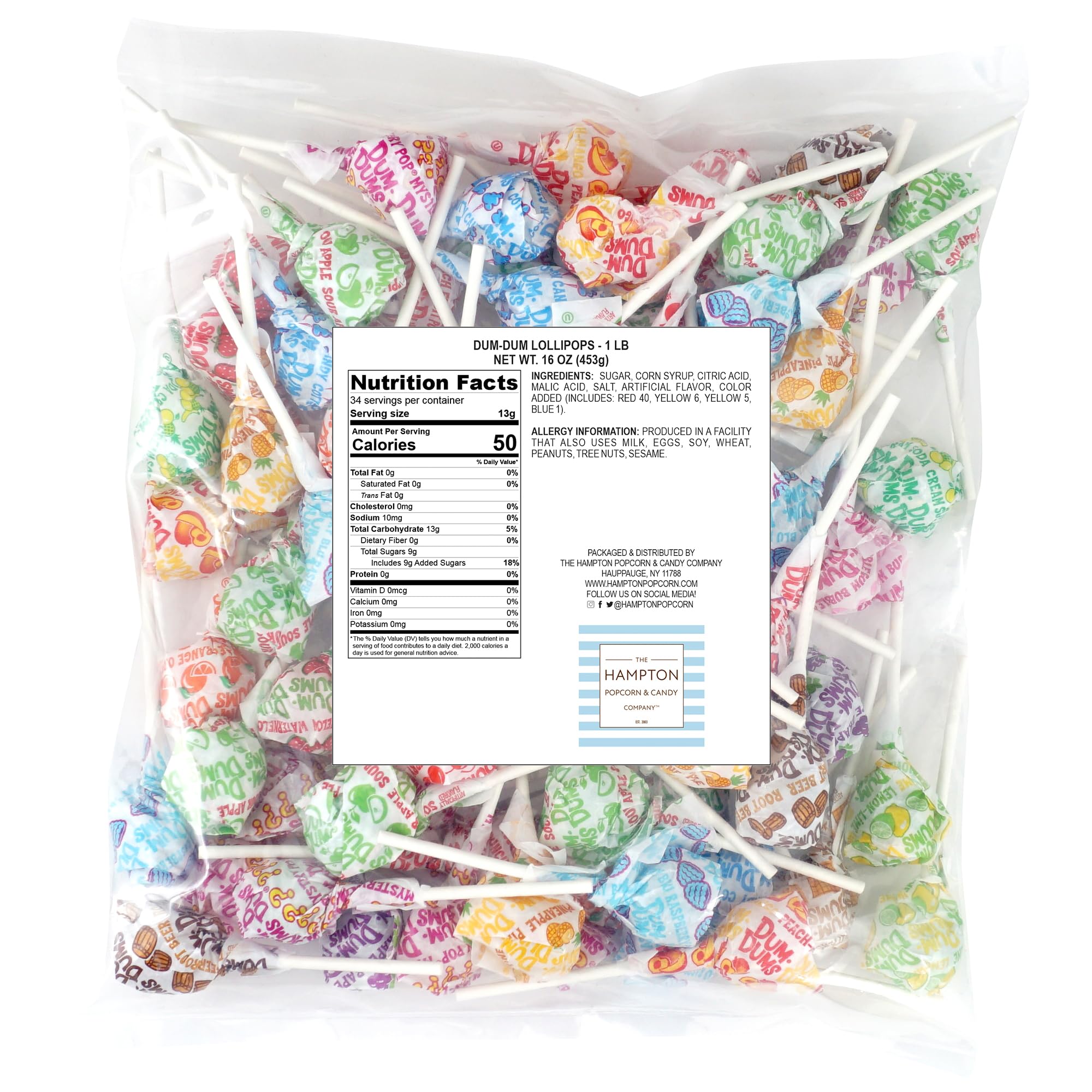 Dum Dums Original Flavors Collection in vibrant assortment for parties.