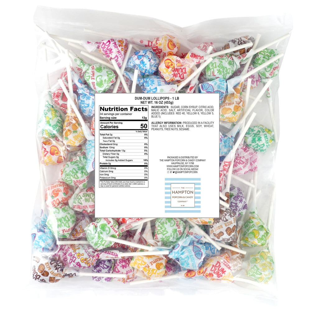 Dum Dums Original Flavors Collection in vibrant assortment for parties.
