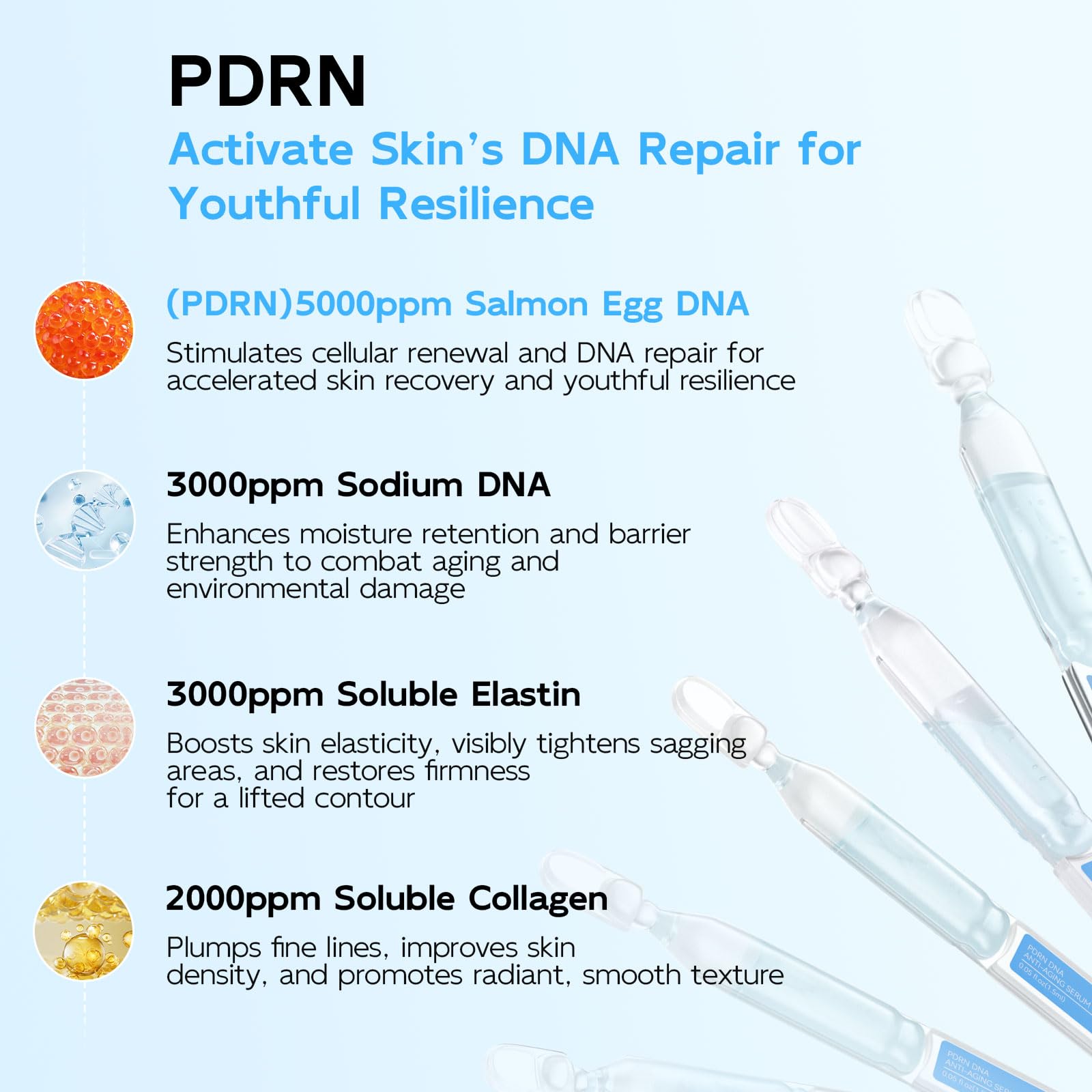Dumie Salmon DNA Serum texture close-up shows silky hydration without shine.