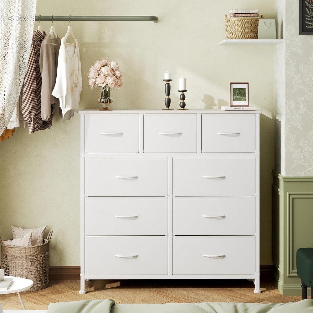 DUMOS dresser in a guest room or entryway boosts organization.