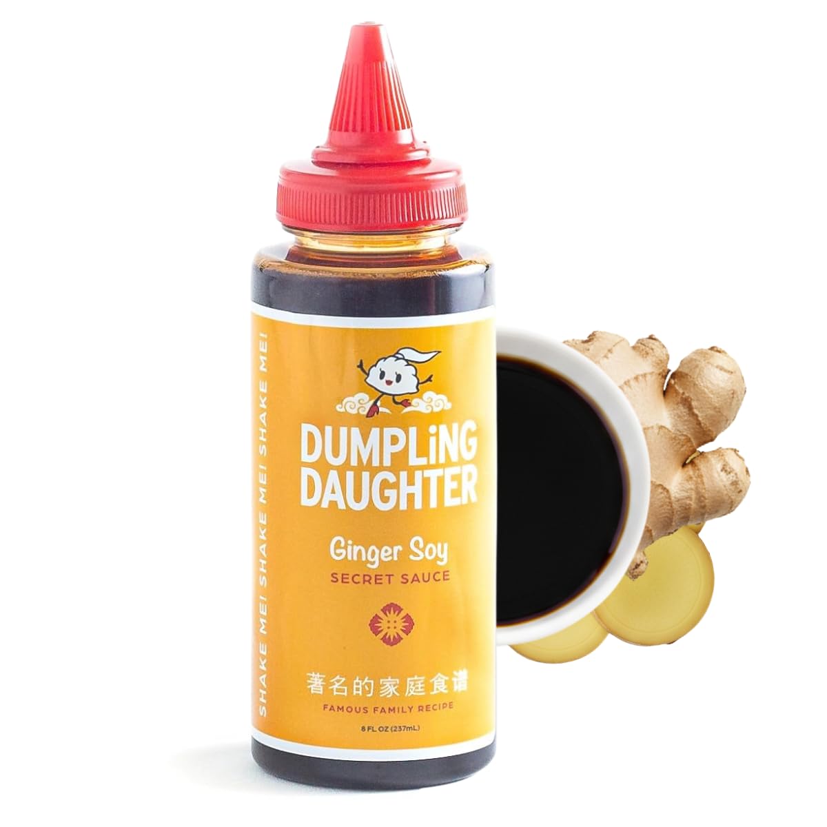 Dumpling Daughter ginger-infused soy sauce bottle for easy weeknight flavor